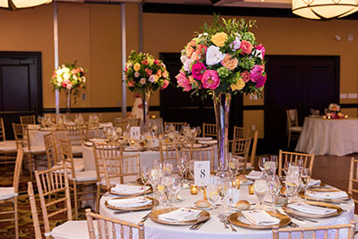 Wedding table place setting