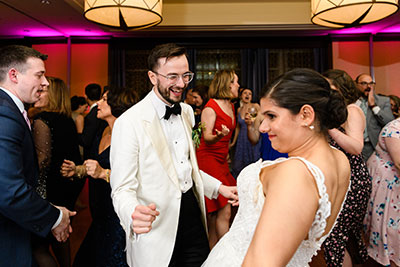 Wedding couple dancing