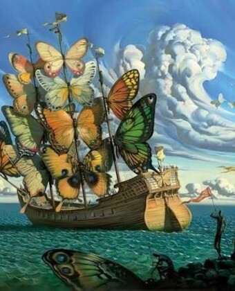 Departure of the Winged Ship painting by Vladimir Kush