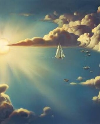 Haven painting by Vladimir Kush