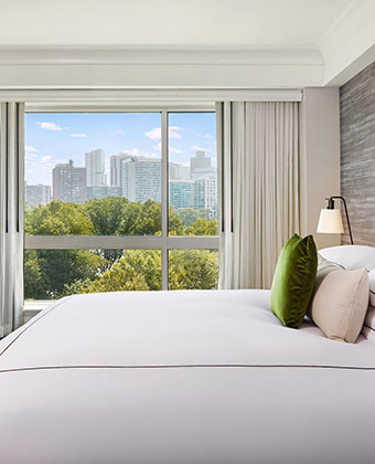 King Guestroom with view from window